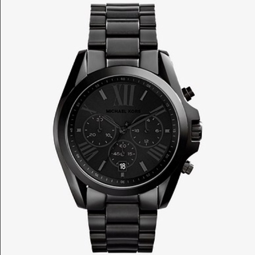 Michael Kors Oversized Bradshaw Black-Tone Watch